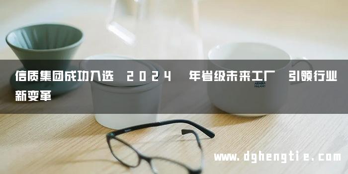 信质集团成功入选 2024 年省级未来工厂 引领行业新变革